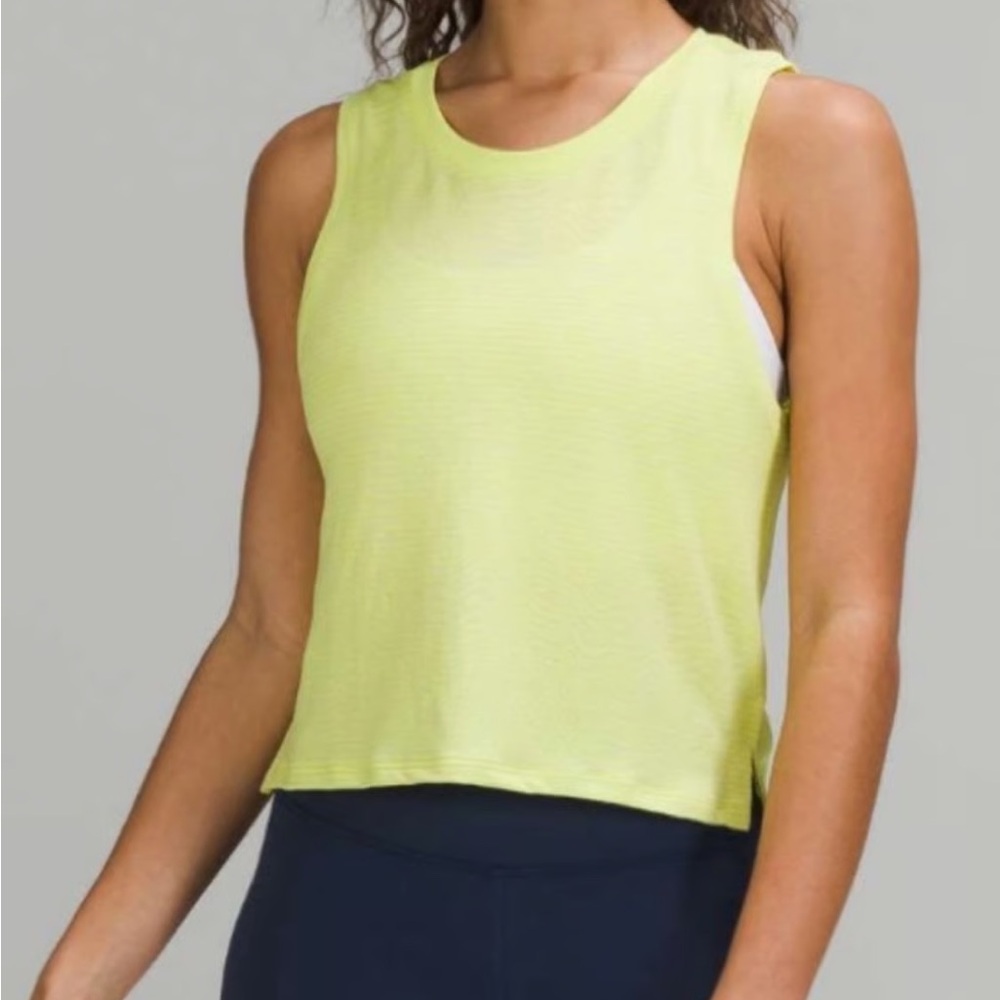 Lululemon Train to Be Tank- Electric Lemon